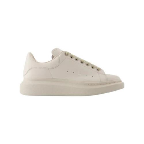 Alexander McQueen Laeder sneakers Beige, Dam