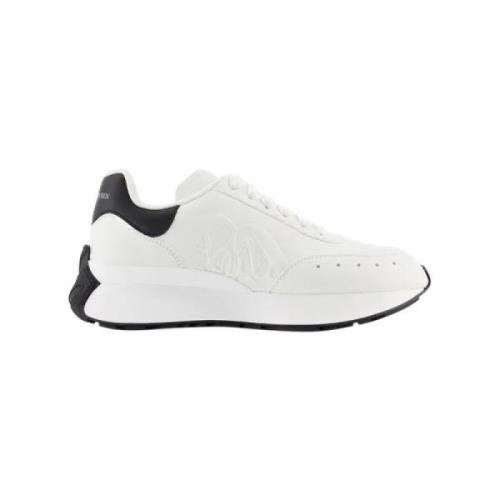 Alexander McQueen Laeder sneakers White, Dam