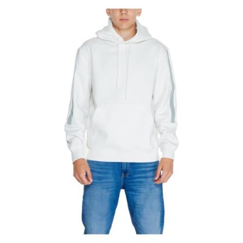 Calvin Klein Jeans Höst/Vinter Herr Sweatshirt Logo Tape White, Herr