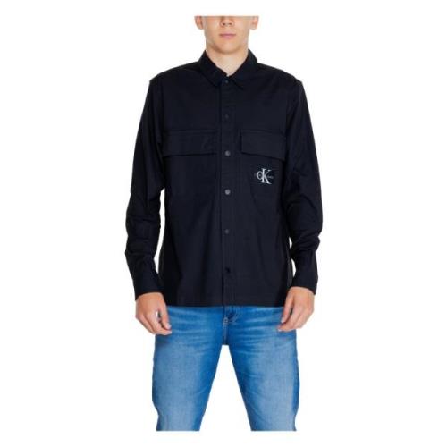 Calvin Klein Jeans Cargo Overshirt Höst/Vinter Kollektion Black, Herr