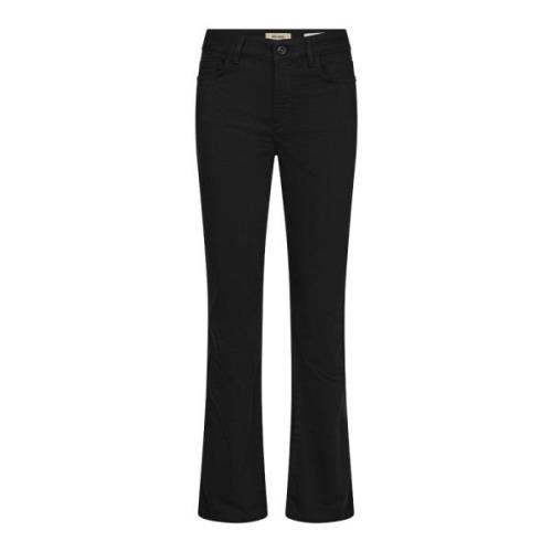 MOS Mosh Deluxe Flare Jeans Svart Black, Dam