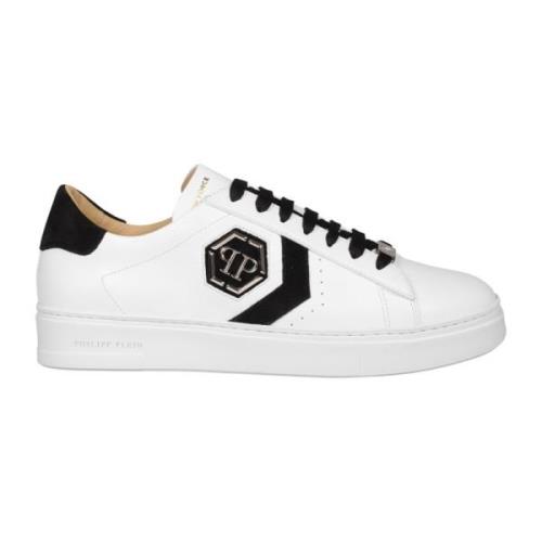 Philipp Plein Läder Arrow Force Sneakers White, Herr