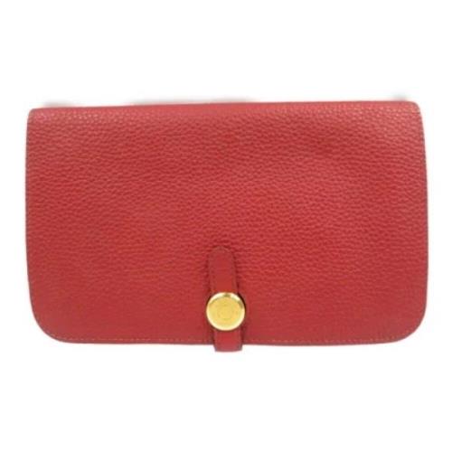 Hermès Vintage Pre-owned Canvas plnbcker Red, Dam