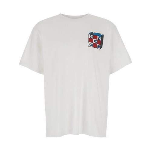 Kenzo Vita T-shirts och Polos Oversize White, Herr