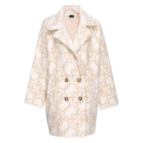 Pinko Beige Kappa CC2 Toro Cappotto Beige, Dam