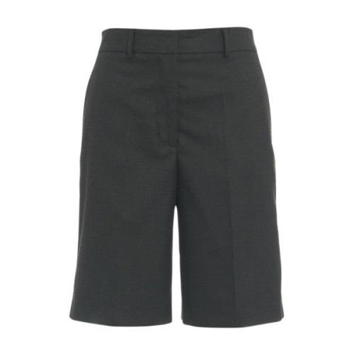 Gender Grå Glencheck Bermuda Shorts Gray, Dam