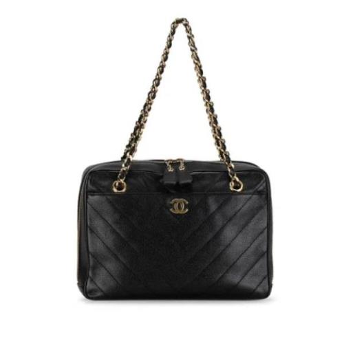 Chanel Vintage Pre-owned Laeder chanel-vskor Black, Dam