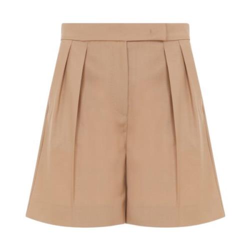 Max Mara Stiliga Brun Ull Shorts Brown, Dam