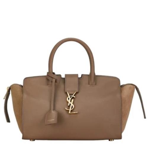 Yves Saint Laurent Vintage Pre-owned Laeder handvskor Beige, Dam