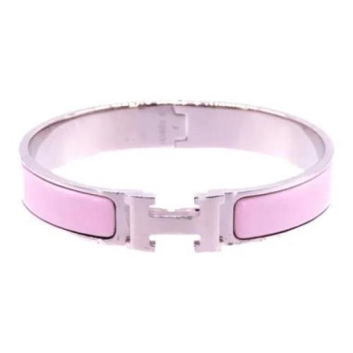 Hermès Vintage Pre-owned Tyg armband Pink, Dam