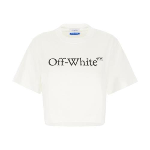 Off White Casual Bomull T-shirt White, Dam