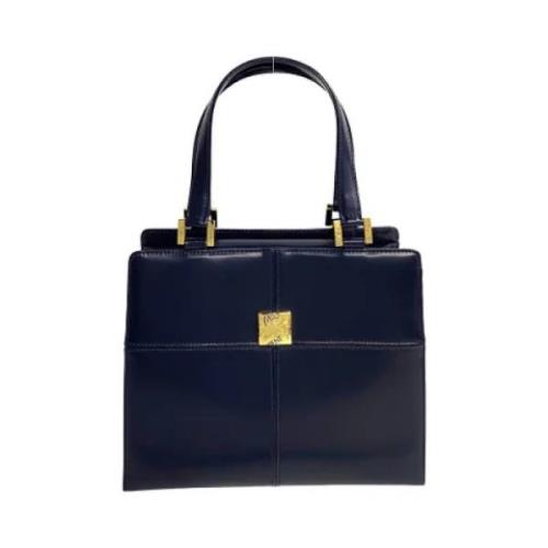 Yves Saint Laurent Vintage Pre-owned Tyg handvskor Blue, Dam