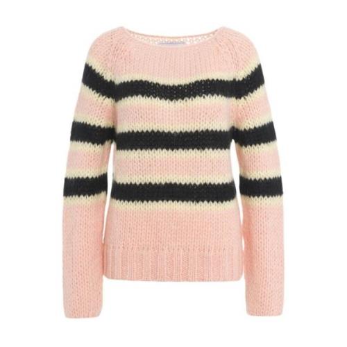 Dawn x Dare Rosa Mohair Stickad Tröja Aw24 Pink, Dam