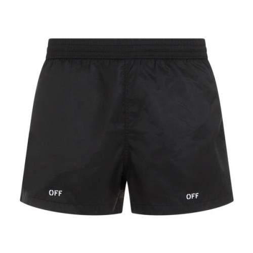 Off White Svarta Badshorts Ss24 Black, Herr