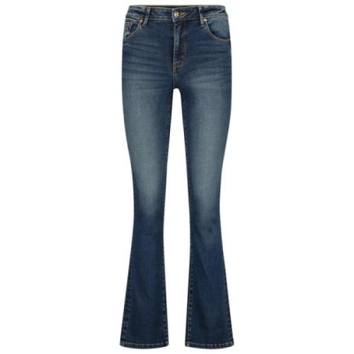 Raizzed Hög midja Bootcut Jeans Blue, Dam