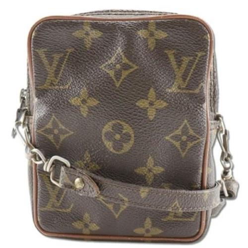 Louis Vuitton Vintage Pre-owned Canvas axelremsvskor Brown, Dam