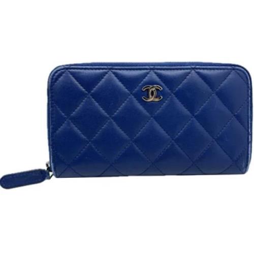 Chanel Vintage Pre-owned Laeder plnbcker Blue, Dam