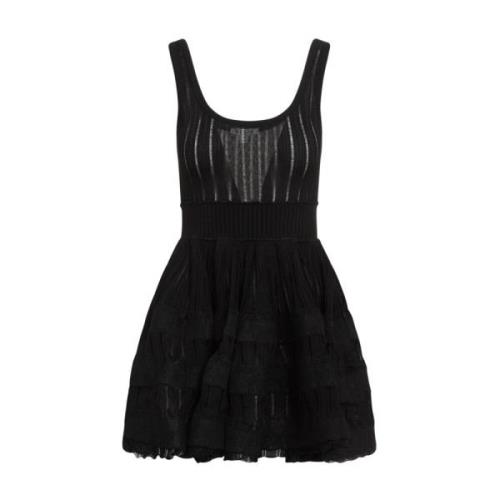 Alaïa Svart Ärmlös Klänning Elegant Stil Black, Dam