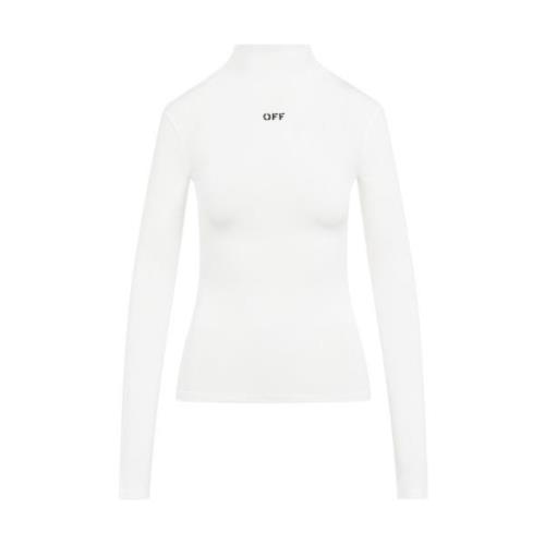 Off White Vit Tröja Chic Stil White, Dam