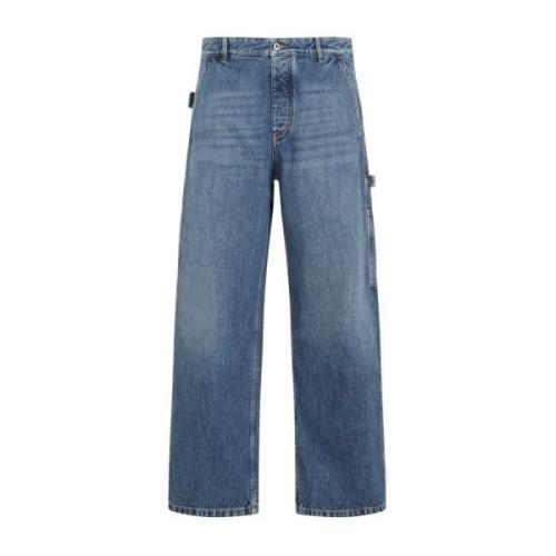 Bottega Veneta Blå Cargo Denim Jeans Blue, Herr