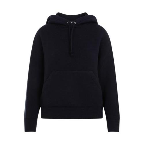 Bottega Veneta Blå Cashmere Hoodie Dam Sweatshirt Blue, Dam