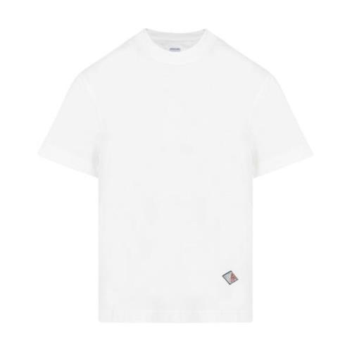 Bottega Veneta Vit Bomull T-shirt med Logopatch White, Dam