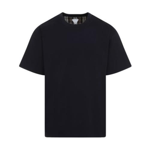 Bottega Veneta Blå Rutig T-shirt Blue, Herr