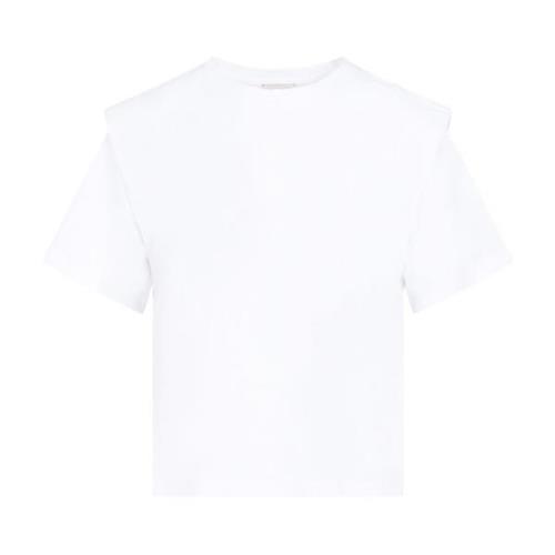 Isabel Marant Vit T-shirt Klassisk Rund Hals White, Dam