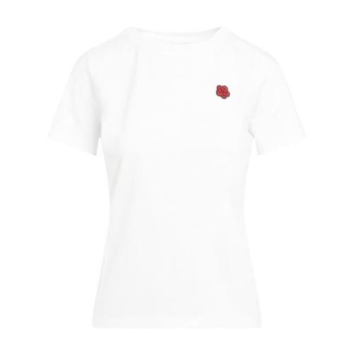 Kenzo Vit Bomull T-shirt Dammode White, Dam