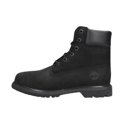 Timberland Svarta Premium Snörstövlar Black, Dam