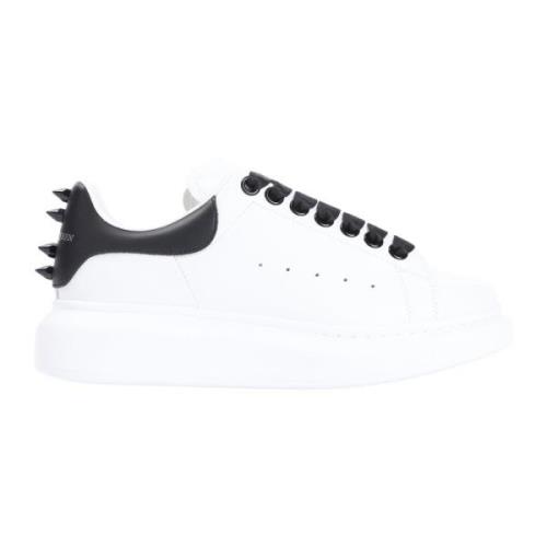 Alexander McQueen Vita Lädersneakers Stiligt Design White, Dam