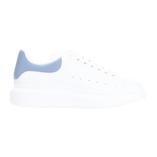 Alexander McQueen Vita Lädersneakers Klassisk Stil White, Herr