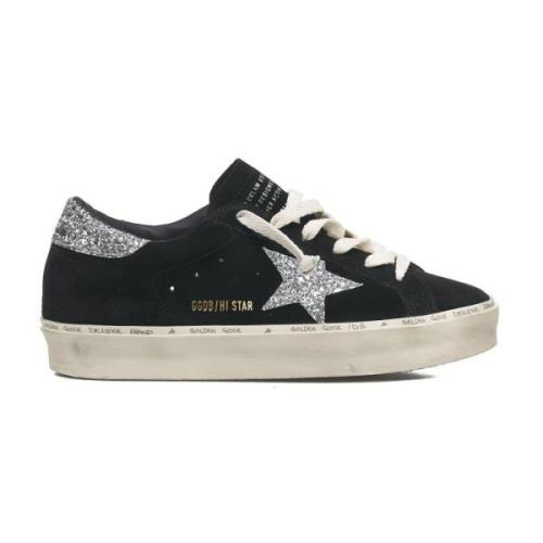 Golden Goose Svarta Hi Star Sneakers Höj Stil Black, Dam