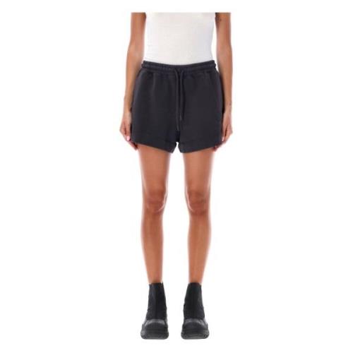 Ganni Lätt Isoli Elastiska Shorts Phantom Aw24 Black, Dam