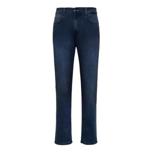 Boggi Milano Mellanblå Stretch Denim Jeans Blue, Herr