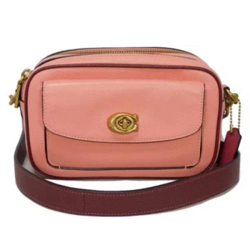 Coach Pre-owned Pre-owned Laeder axelremsvskor Pink, Dam