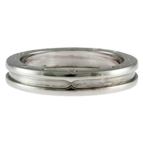 Bvlgari Vintage Pre-owned Vitt guld ringar Gray, Dam