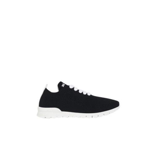 Kiton Svarta Cashmere Sneakers Fits Stil Black, Dam