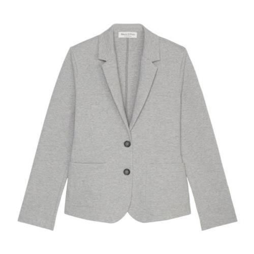 Marc O'Polo Vanlig jerseyblazer Gray, Dam