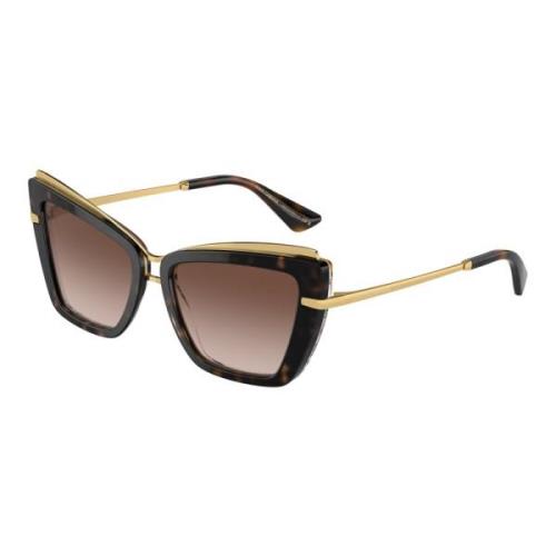 Dolce & Gabbana Stiliga solglasögon Dg4472 i brun Brown, Dam