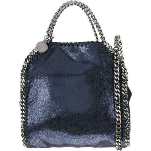 Stella McCartney Blå Mini Falabella Toteväska Blue, Dam