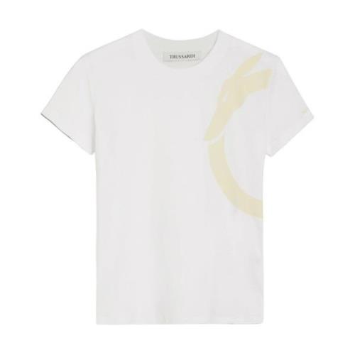 Trussardi T-Shirts White, Dam