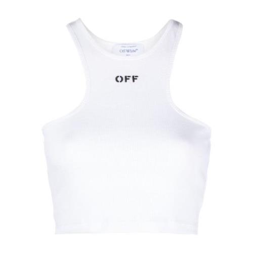 Off White Vit Topplagg för Kvinnor Ss24 White, Dam