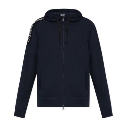 Emporio Armani EA7 Hoodie Blue, Herr