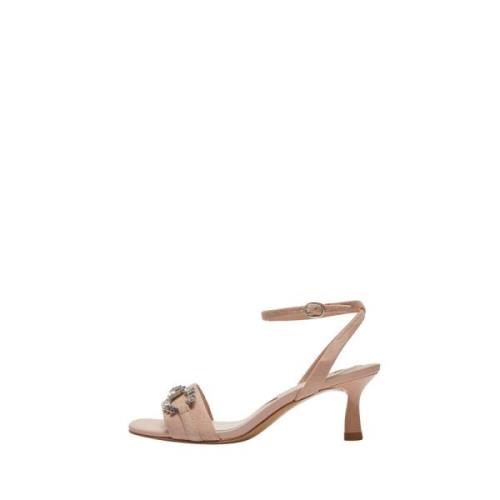 Emanuelle Vee Beige Klack Sandaler Beige, Dam