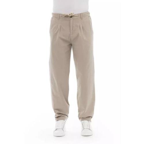 Baldinini Trend Beige Bomull Jeans Pant Beige, Herr