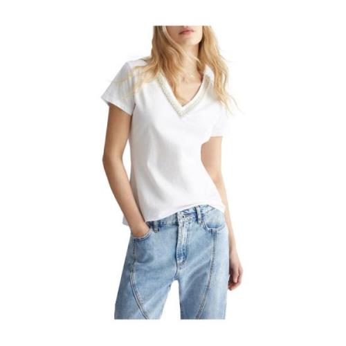 Liu Jo Vit T-shirt och Polo White, Dam