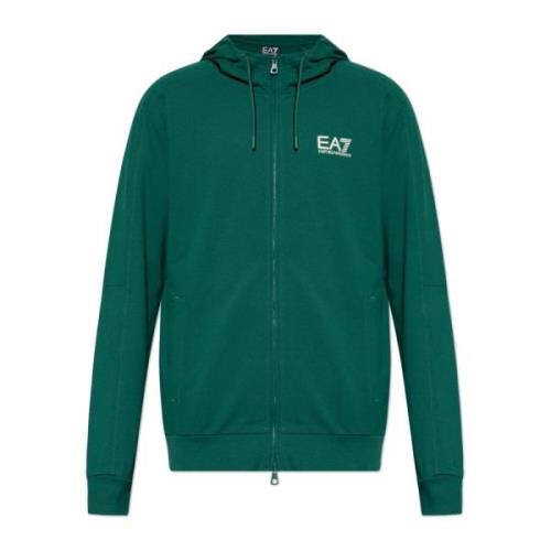 Emporio Armani EA7 Hoodie Green, Herr