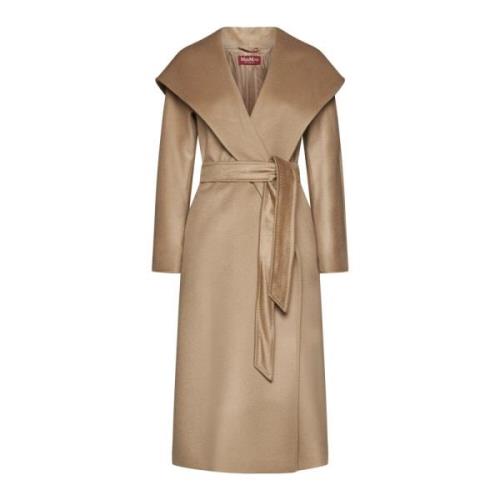 Max Mara Studio Elegant Kappor Kollektion Beige, Dam