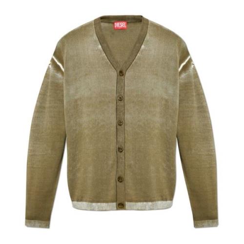 Diesel Cardigan K-Larence-Cardigan-B Green, Herr